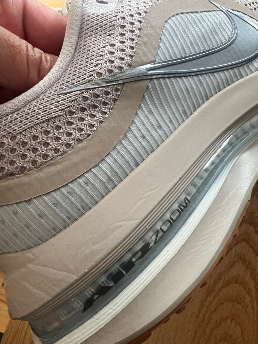 Nike Pegasus Premium Sneakers in Light Taupe and Gray - Picture 3 of 6